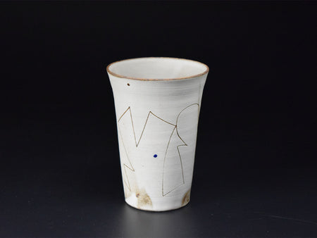 Drinkware, Beer cup, Line design - Takanori Tsubouchi, Kasama ware, Ceramics