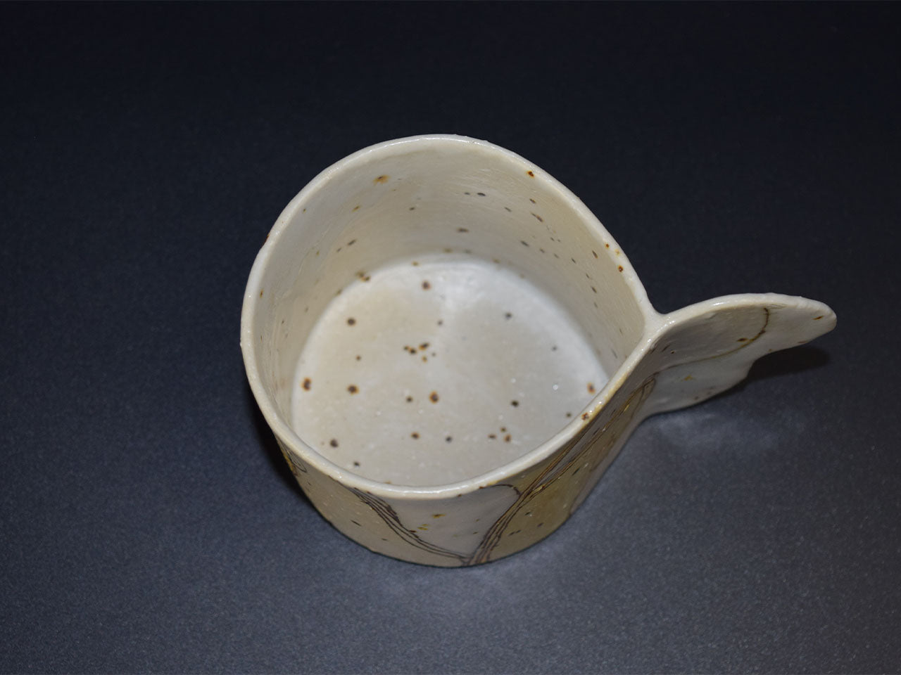 杯子 草花纹马克杯 由良Rieko 笠间烧 陶瓷器