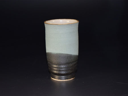 Drinkware, Cup, High-fired unglazed, Line design - Masami Kobayashi, Kasama ware, Ceramics