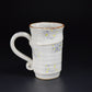 Drinkware, Cup with handles, White glaze, Gold paint - Masami Kobayashi, Kasama ware, Ceramics