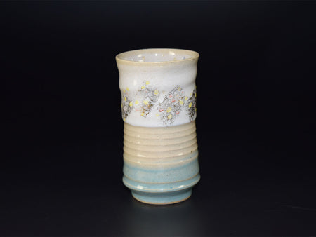 Drinkware, Cup, White glaze, Gold paint - Masami Kobayashi, Kasama ware, Ceramics
