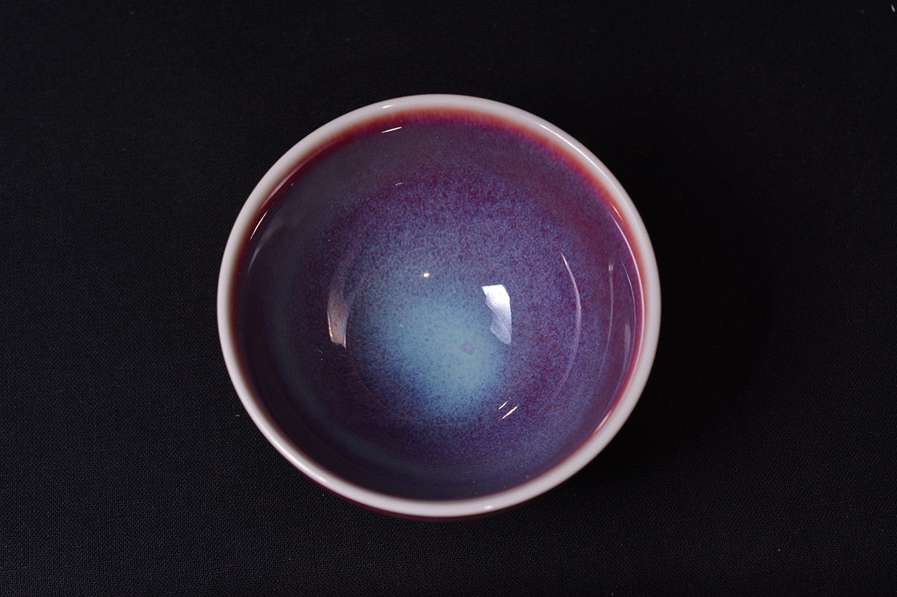 Drinking vessel, Large sake cup, Colored cloud, Tenmoku shape, tea cup - Shinemon-kiln, Arita ware, Ceramics
