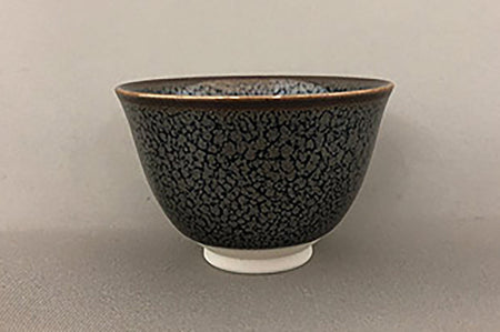 Drinking vessel, Mini sake cup, Silver Oil drop, tea cup - Shinemon-kiln, Arita ware, Ceramics
