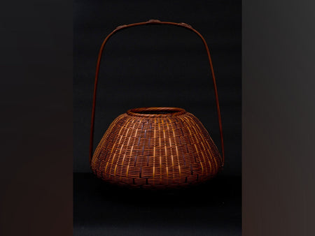Flower vessel, Flower basket, Hietsu braided - Koho Kajiwara, Beppu bamboo crafts