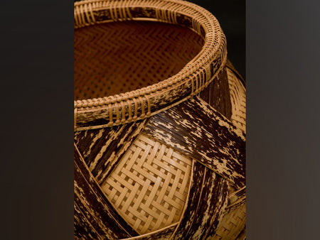 Flower vessel, Flower basket, Flame - Ryuun Yamaguchi, Beppu bamboo crafts