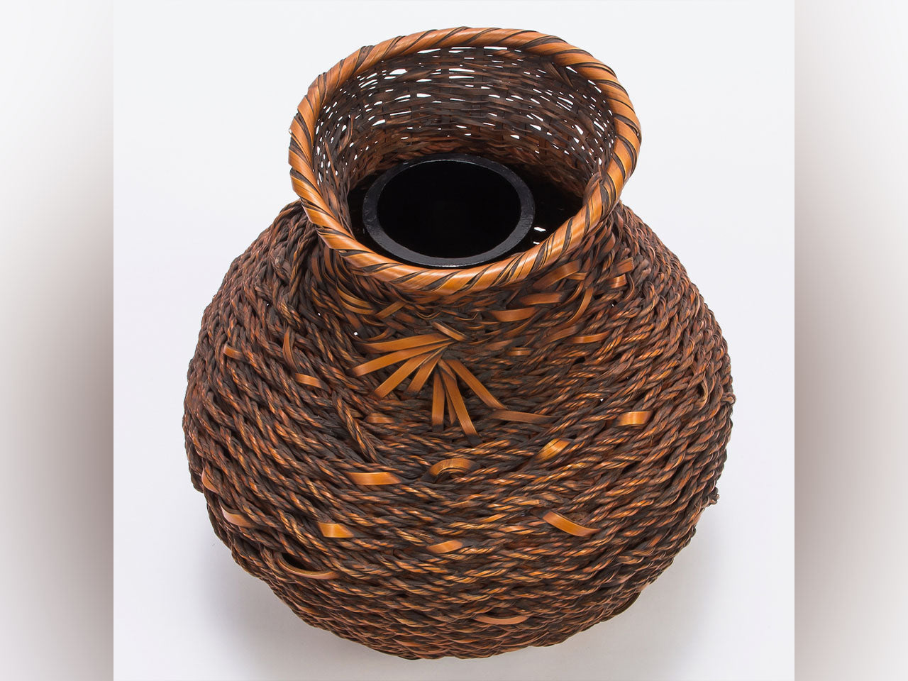 Flower vessel, Flower basket, Kisaragi - Shouhaku Yufu, Beppu bamboo crafts