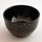 Drinking vessel, Large sake cup, Nanako-nuri, Black - Katsuyoshi Shirakawa, Tsugaru lacquerware