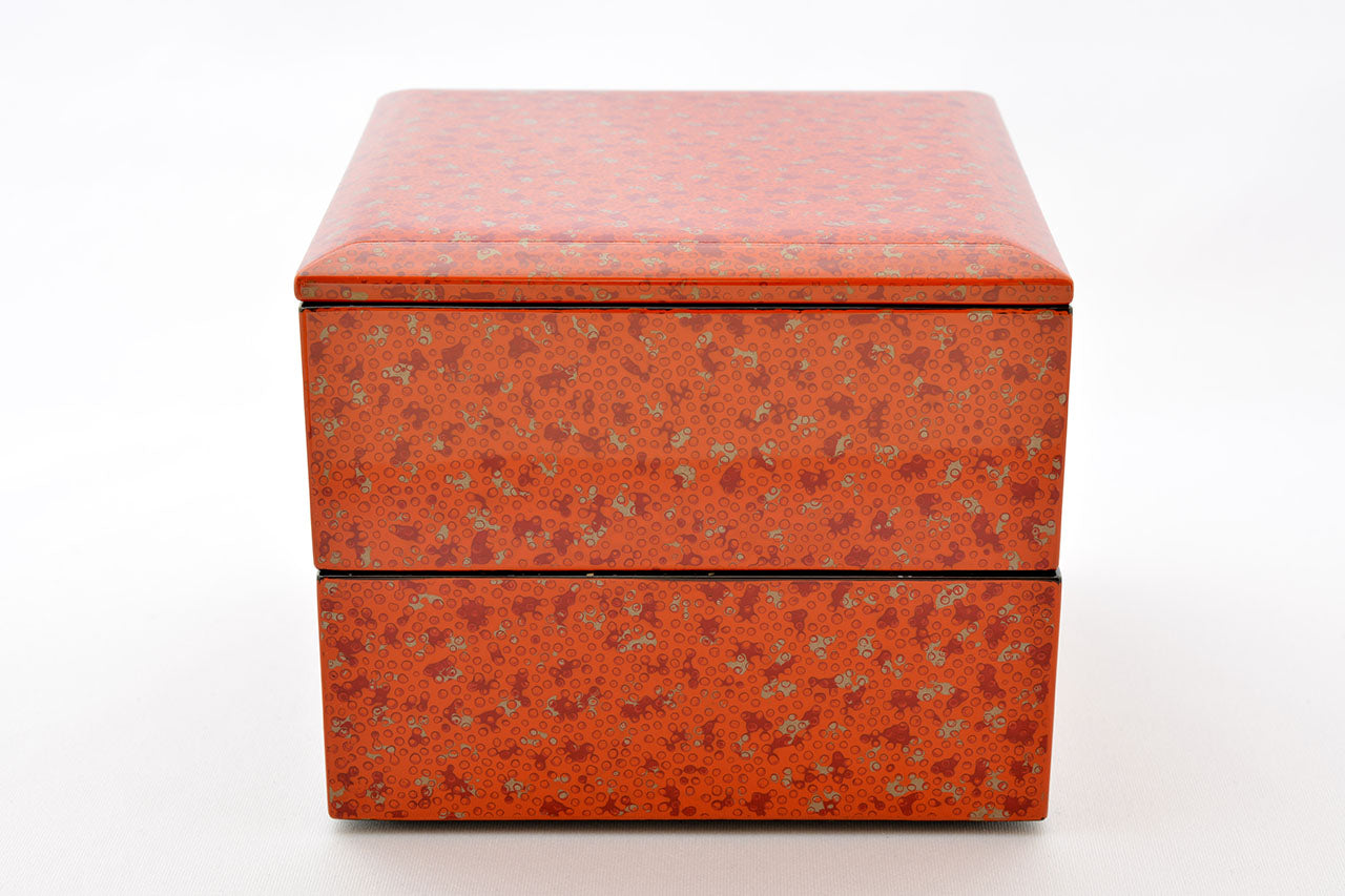 Box, Two-tiered food box, Small, Bento - Katsuyoshi Shirakawa, Tsugaru lacquerware