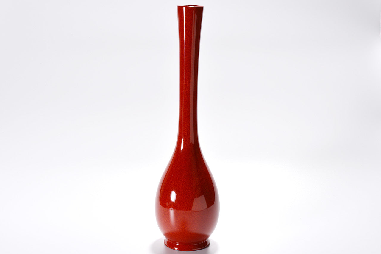 Flower vessel, Single flower vase, Nanako-nuri - Shigeru Suzuki, Tsugaru lacquerware