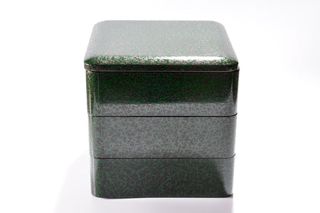 Box, Three-tiered food box, Pine leaves, Medium, Bento - Akihiko Sakamoto, Tsugaru lacquerware