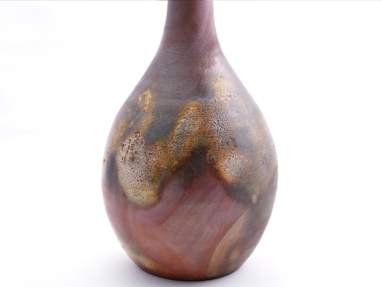 花器花瓶中鶴首五郎邊衛窯備前燒陶瓷器– Takumi Japan