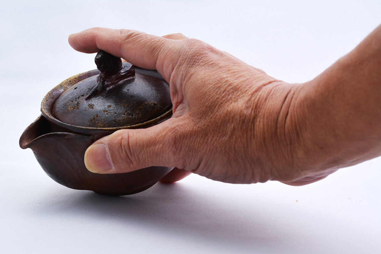茶具 茶壺 寶瓶 五郎邊衛窯 備前燒 陶瓷器