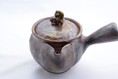 茶具 茶壺 獅子 五郎邊衛窯 備前燒 陶瓷器