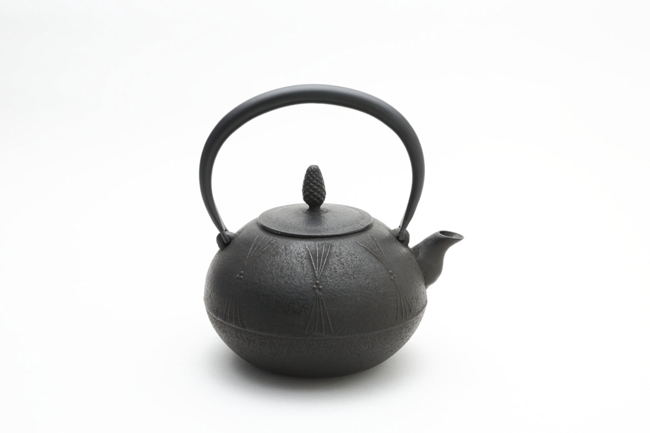 茶具 铁壶 圆形 松 1.2L 金野和司 南部铁器 金属工艺品