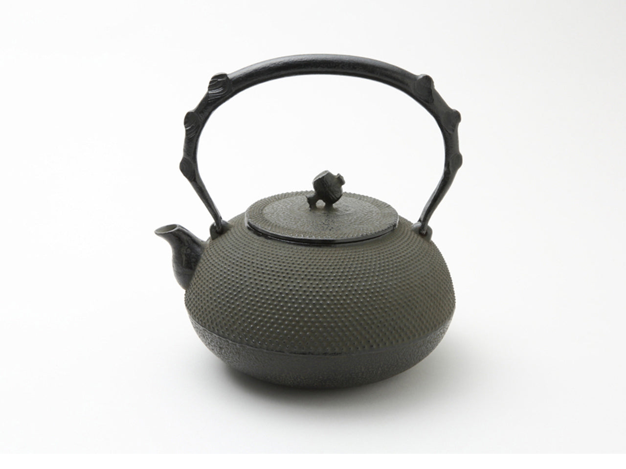 Tea supplies, Iron kettle, Houju Arare Black, 1.4L - Yoshinori Oikawa, Nambu ironware, Metalwork