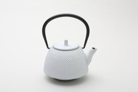 Tea supplies, Kyusu teapot, Nambu shape, Arare, 0.4L White silver - Nambu ironware, Metalwork