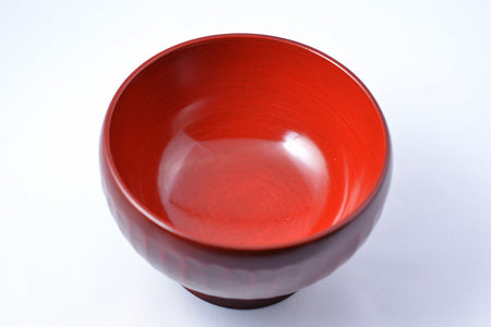 Tableware, Soup bowl with knife cut marks - Toshiki Ozono, Kamakura carved lacquerware