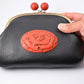 Fashion accessories, Clasp bag, Rose carving, 6-sun size - Toshiki Ozono, Kamakura carved lacquerware