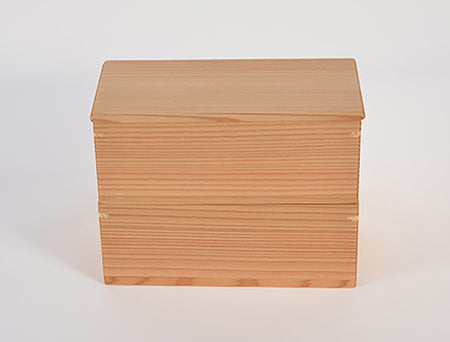 容器 契 便当盒 饭盒 2层 小 大馆曲木 木工艺品