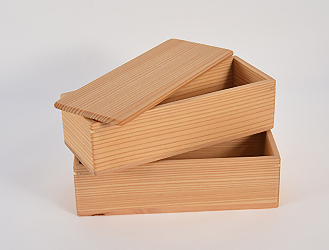 容器 契 便当盒 饭盒 2层 大 大馆曲木 木工艺品