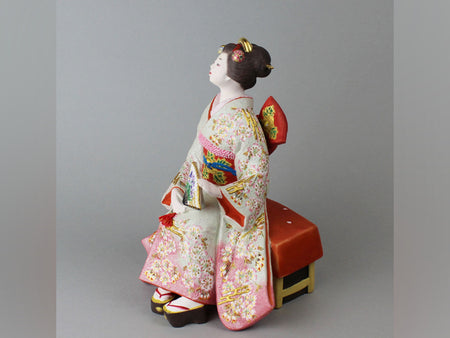 Ornament, Doll, Blizzard of flowers - Kuniaki Takeyoshi, Hakata dolls