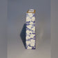 花器 華釉彩富士紋方瓶 手繪 山口義博 九谷燒 陶瓷器