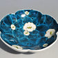 餐具 藍釉椿紋鉢 手繪 山口義博 九谷燒 陶瓷器