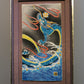 Ornament, Ceramic panel painting, Carved and colored glaze, Rising Dragon, Hand-drawn - Yoshihiro Yamaguchi, Kutani ware, Ceramics