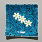Tableware, Small squar plates, Blue type, Flower, Hand-drawn, 5pcs - Yoshihiro Yamaguchi, Kutani ware, Ceramics