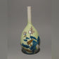 花器 單支花瓶 釉彩野花紋 手繪 山口義博 九谷燒 陶瓷器