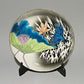 Ornament, Decorative plate, Fukizumi colored glaze, Lotus and kingfisher, Hand-drawn - Yoshihiro Yamaguchi, Kutani ware, Ceramics