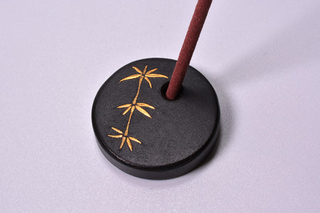 Ornament, Incense holder, Bamboo - Yoku Aso, Higo inlays, Metalwork