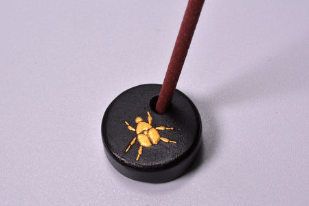 Ornament, Incense holder, Scarabaeid beetle - Yoku Aso, Higo inlays, Metalwork