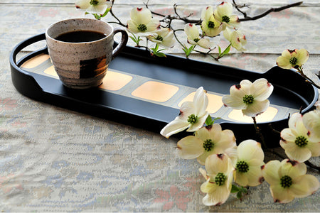Table accessories, Tray, Ancient gold leaf, Modern tray - Kanazawa gold leaf, Craft material