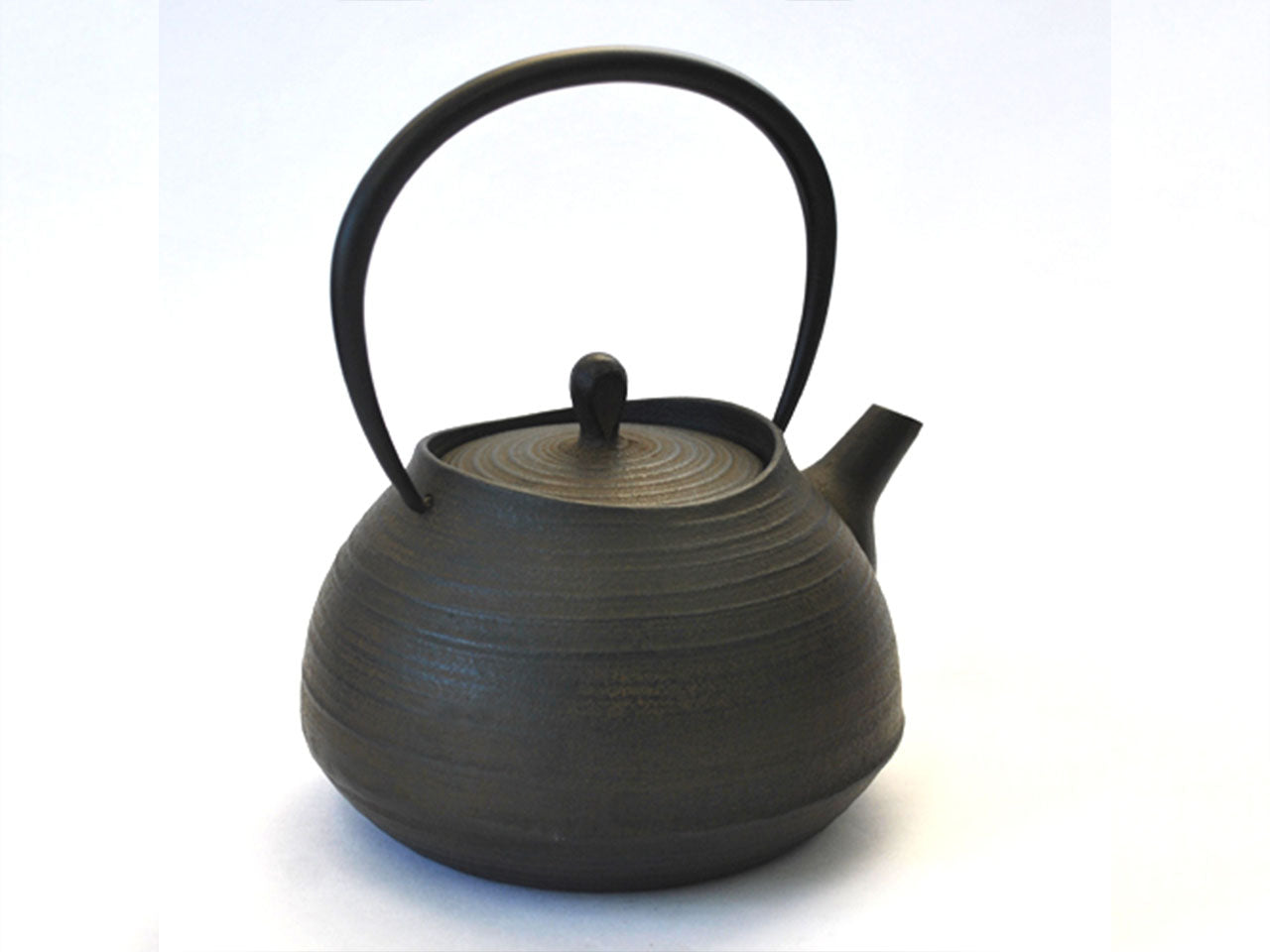 茶具 鐵壺 刷毛目 1.0L 棕色 200V電磁爐可用 南部鐵器 金屬工藝品
