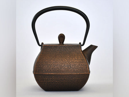 Tea supplies, Tea pot, Rock garden, 0.8L, Copper black - Nambu ironware, Metalwork