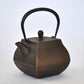 Tea supplies, Tea pot, Rock garden, 0.8L, Copper black - Nambu ironware, Metalwork