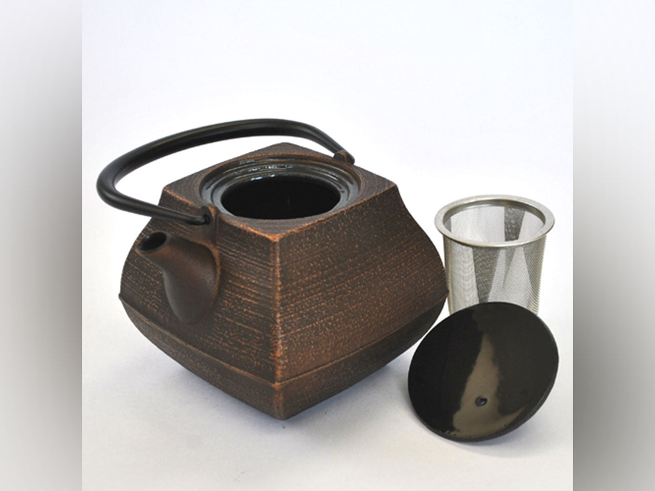 茶具 茶壺 石庭 0.8L 銅黑 南部鐵器 金屬工藝品