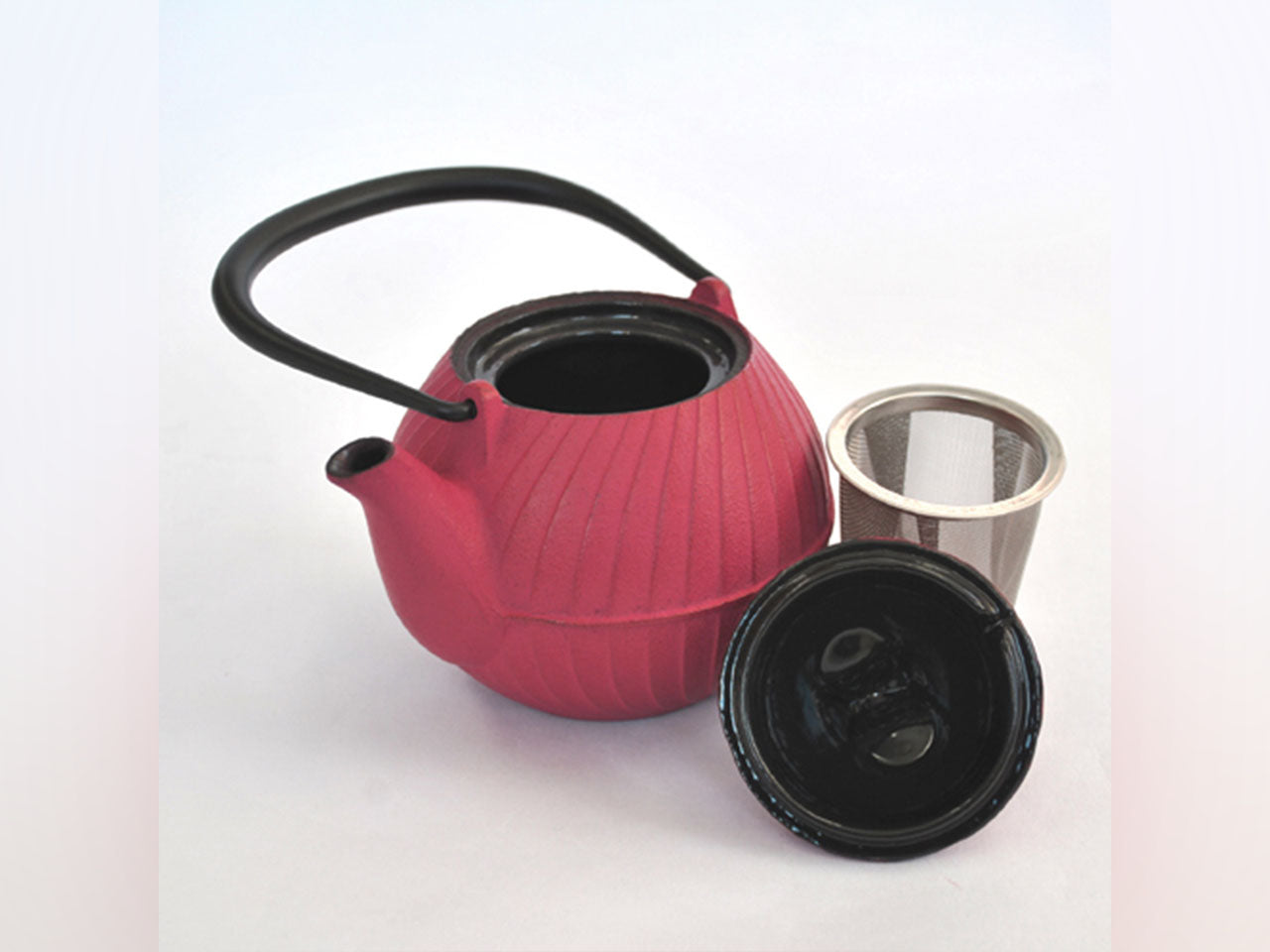 茶具 茶壺 蕾 0.4L 玫瑰粉 南部鐵器 金屬工藝品