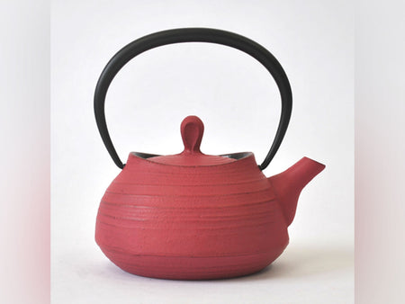 Tea supplies, Tea pot, Brush mark, 0.4L, Rose pink - Nambu ironware, Metalwork