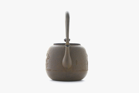 茶具 铁壶 枣型 梅 1.5L 电磁炉可用 长谷川长文 山形铸物 金属工艺品