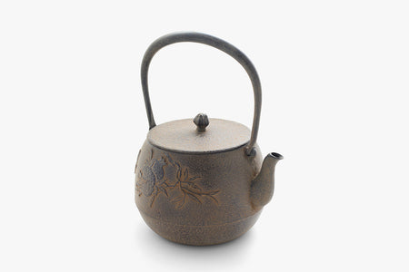 Tea supplies, Iron kettle Pomegranate 1.8L, Induction cooker compatible - Chobun Hasegawa, Yamagata cast iron, Metalwork
