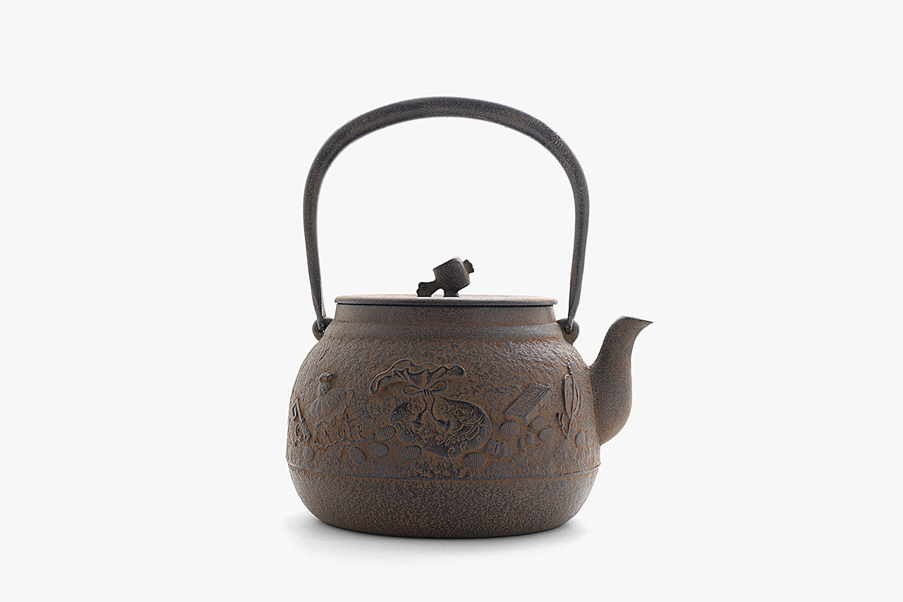 茶具 鐵壺 但馬 2.4L 電磁爐可用 長谷川長文 山形鑄物 金屬工藝品