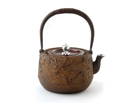 Tea supplies, Iron kettle Ashiya dragon pattern No.15 1.6L - Ouko Sato, Yamagata cast iron, Metalwork