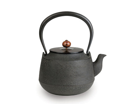 Tea supplies, Iron kettle with shoulders, Old paine pattern 1.2 - Seiko Sato, Yamagata cast iron, Metalwork