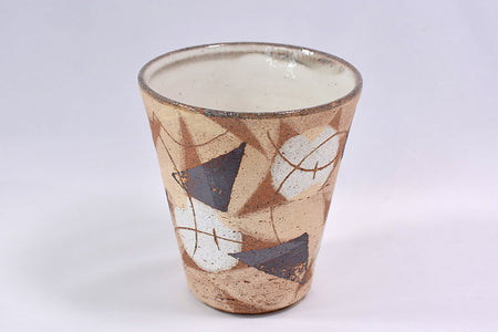 Drinkware, Colored mud tumbler Large, 2 pcs, Harui Akaogi, Kasama ware, Ceramics