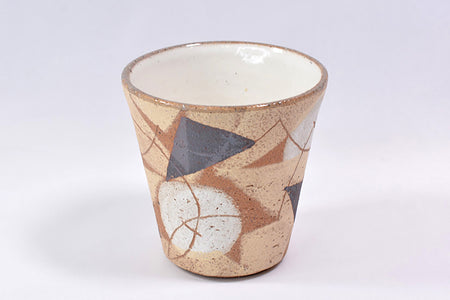 杯子 彩泥杯子 小 2個 赤荻Harui 笠間燒 陶瓷器