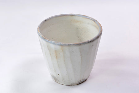 Drinkware, Kohiki Large sake cup, 2 pcs, Hiroshi Kikuchi, Kasama ware, Ceramics