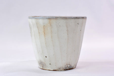 Drinkware, Kohiki Large sake cup, 2 pcs, Hiroshi Kikuchi, Kasama ware, Ceramics
