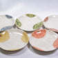 Table ware, Kohiki round plate, Peony, 6.5-sun size, Blue - Shousen-kiln, Yoshihei Katou, Mino ware, Ceramics
